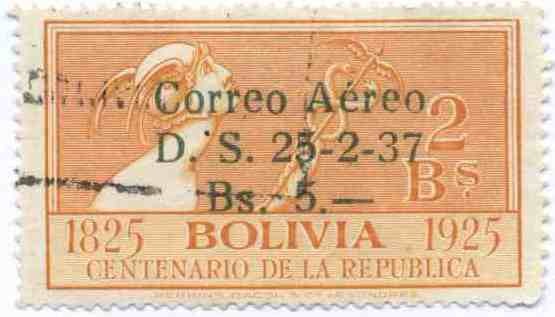 Sellos de 1924, 1925, 1928 y 1930 sobrecargados