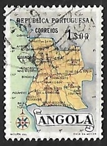 Mapa de Angola