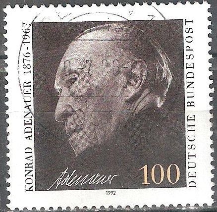 25a muerte Anniv. de Konrad Adenauer,primer canciller federal.