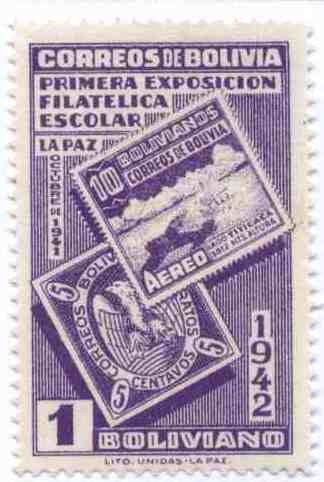 Primera exposicion filatelica escolar