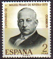 ESPAÑA 1970 1976 Sello Nuevo Centenario Nacimiento Miguel Primo de Rivera