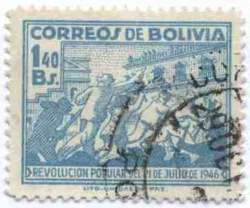 Conmemoracion de la revolucion del 21 de Julio de 1946