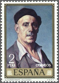 ESPAÑA 1971 2022 Sello Nuevo Pintor Ignacio de Zuloaga Autorretrato