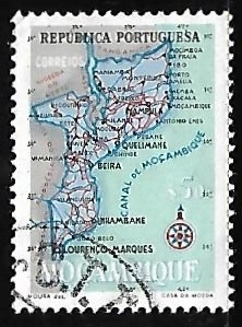 Mapa de Mozambique