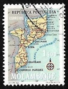 Mapa de Mozambique