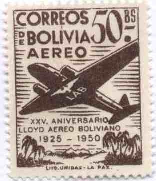 Conmemoracion del XXV aniversario del Lloyd Aereo Boliviano