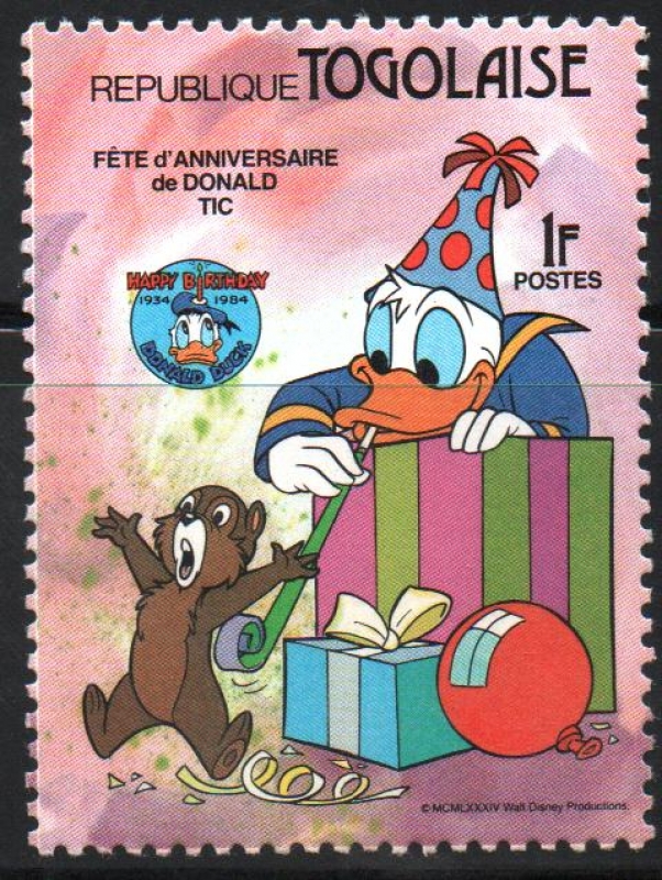 50th  ANIVERSARIO  DEL  PATO  DONALD,  CHIP  Y  DONALD. 