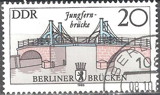 Puentes de Berlin-puente Jungfern (DDR).