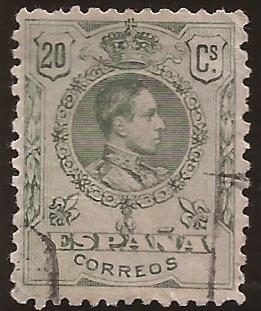 Alfonso XIII  Tipo Medallón  1909  20 cents