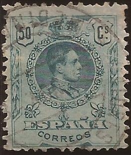 Alfonso XIII  Tipo Medallón  1909  50 cents