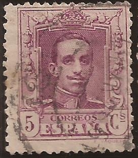 Alfonso XIII. Tipo Vaquer  1922 5 cents