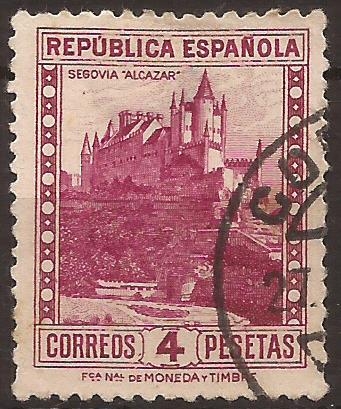 Alcázar de Segovia  1932  4 ptas