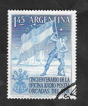 539 - 50 Anivº de la Oficina Radio-Postal en Orcadas del Sur