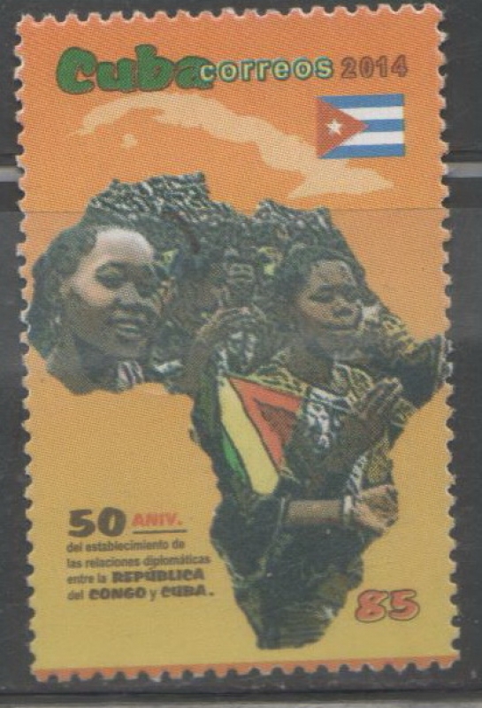 CUBA 50 AÑOS DEL ESTABLECIMIENTO DE  RELACIONES DIPLOMATICAS DEL CONGO Y CUBA 2014