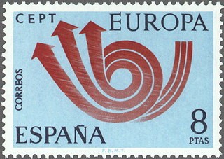 ESPAÑA 1973 2126 Sello Nuevo Europa CEPT Diseño propuesto por la CEPT