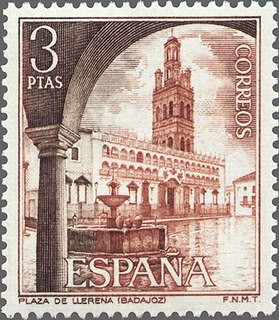 ESPAÑA 1973 2131 Sello Nuevo Serie Turistica Plaza de Llerena Badajoz