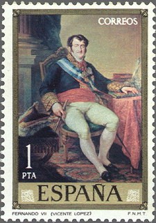 ESPAÑA 1973 2146 Sello Nuevo Pintor Vicente Lopez Portaña Fernando VII