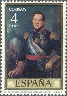 ESPAÑA 1973 2149 Sello Nuevo Pintor Vicente Lopez Portaña Marques de Castelldosrius