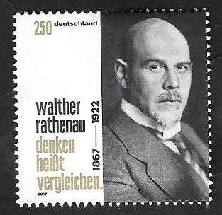 3117 - Walther Rathenau, político, escritor.