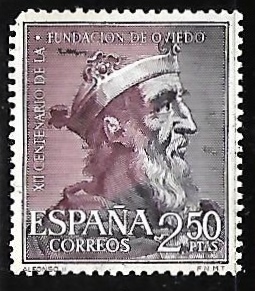 XII centenario de la fundacion de Oviedo - Alfonso II