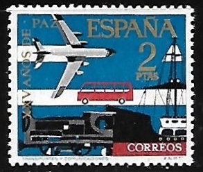 XXV años de Paz Española - Transportes