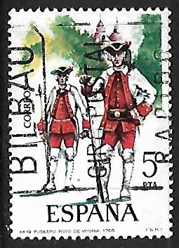 Uniformes militares - Fusilero del Regimiento de Victoria