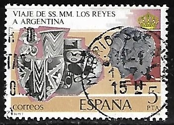 Viaje de SS.MM. los Reyes a Hispanoamérica - Cerámica calchaqui