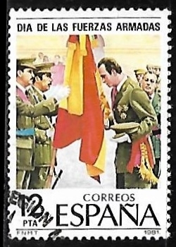 Dia de las Fuerzas Armadas - Juan Carlos I renovando su juramento a la bandera