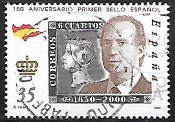 150º Aniversario del primer sello español 