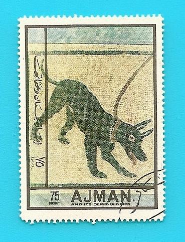 AJMAN - Cave Canem (cuidado con el perro) - Arte Romano - Pompeya