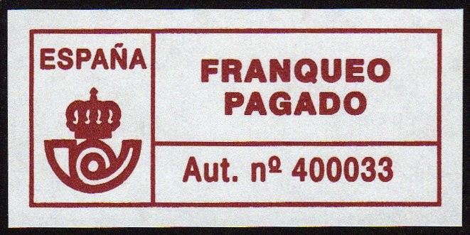 COL-FRANQUEO PAGADO - AUT. Nº 400033