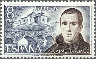 ESPAÑA 1974 2180 Sello Nuevo Personajes Españoles Jaime Balmes Spain