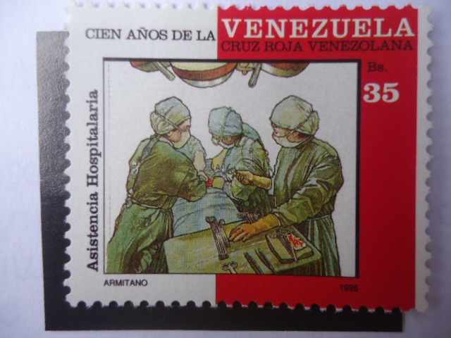 Cien Años de la Cruz Roja Venazolana - Asistencia Hospitalaria - Hospital Care. 