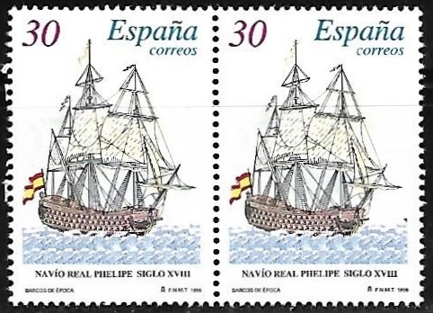 Barcos de época - Navío Real Phelipe siglo XVIII