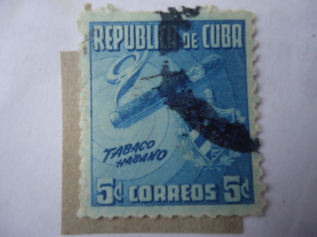 Tabaco Habano - Industria del Tabaco - Escudo de Armas de Cuba.