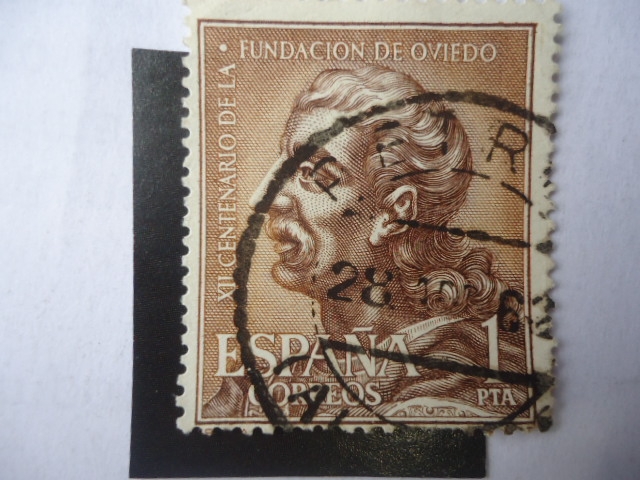 Ed:ES 1395 - XII Centenario de la Fundación de Oviedo - por el Rey Fruela I de Asturia (c722-768)