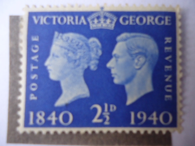 King George VI - Estampilla Centenaria, 1840-1940