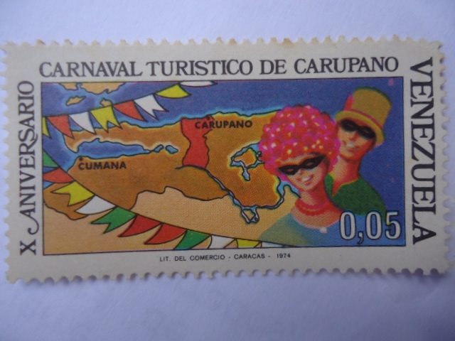 X Aniversario-Carnaval Turístico de Carúpano-Mapa