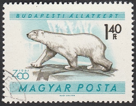 1419 - Jardín zoológico de Budapest, oso polar