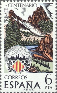 ESPAÑA 1976 2307 Sello Nuevo Centenario del Centro Excursionista de Cataluña