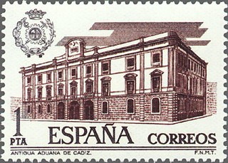 ESPAÑA 1976 2326 Sello Nuevo Edificios Aduanas Antigua Aduana de Cadiz