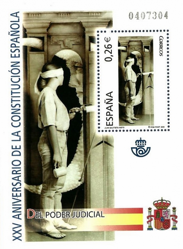 Edifil SH4042 XXV Aniversario Constitución Española 0,26 hojita NUEVO