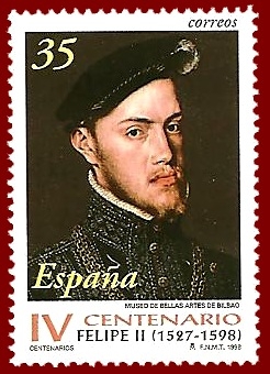 Edifil 3548 Centenario muerte Felipe II 35 NUEVO