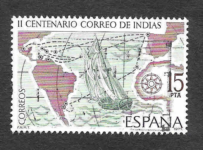 Edf 2437 - II Centenario del Correo de Indias