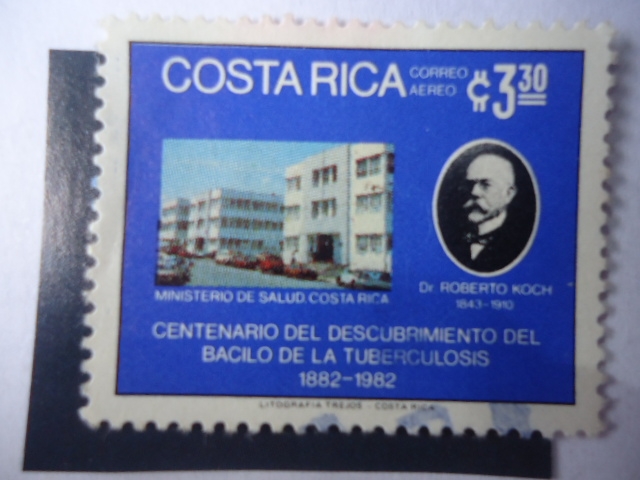 Dr:Roberto Koch (1843-1910)- Edif. Ministerio de Salud- Centenario del Descubrimiento del Bacilo de 