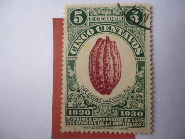 cacao Nacional-Primer Centenario de la Fundación  de la República 1830-1930