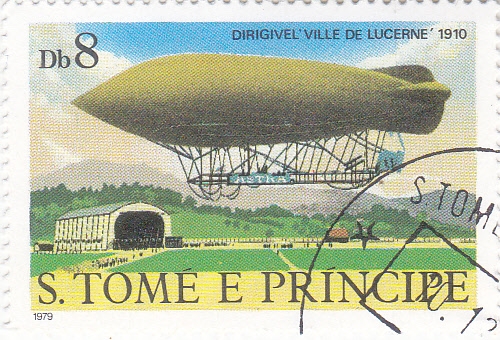 DIRIGIBLE VILLE DE LUCERNE 1910 