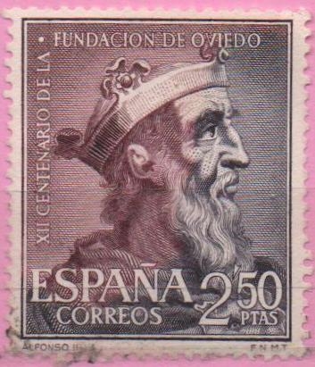 XII centenario d´l´Fundacion dl Oviedo (Alfonso II)