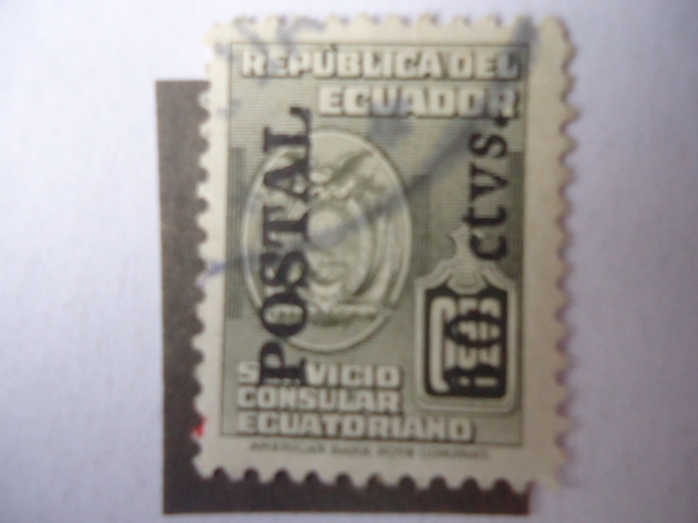 servicio Consular Ecuatoeriano - Escudo de Armas - OVPT- Áereo