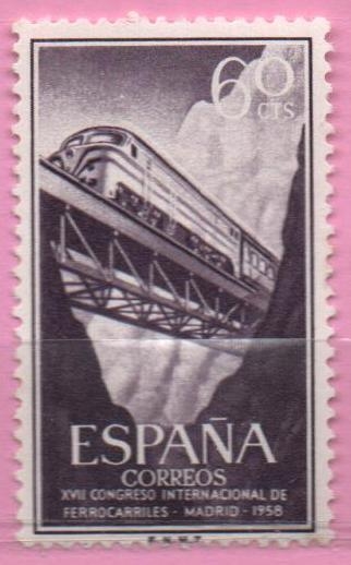 XVII Congreso internacional d´Ferrocarriles (Locomotora Dieses en Despeñaperros)